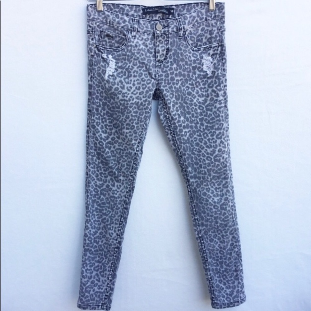Billabong Grey Leopard Print Jeans